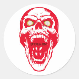 Adesivo Vinheta de crânio de Gótico personalizável