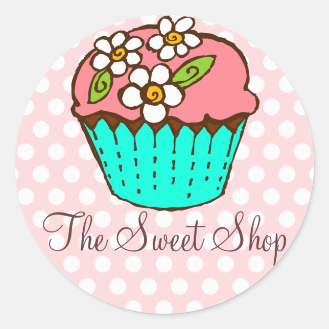 Adesivo Vinheta de Cupcake insuflada (Frente)