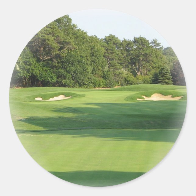 Adesivo Vinheta de Curso de Golfe (Frente)