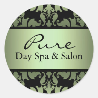 Adesivo Vinheta de Damasco Verde