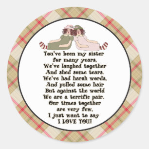 Adesivo Vinheta de desenho da família divertida