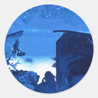 Adesivo Vinheta de Design Abstrata "Ridge Congelada #3"