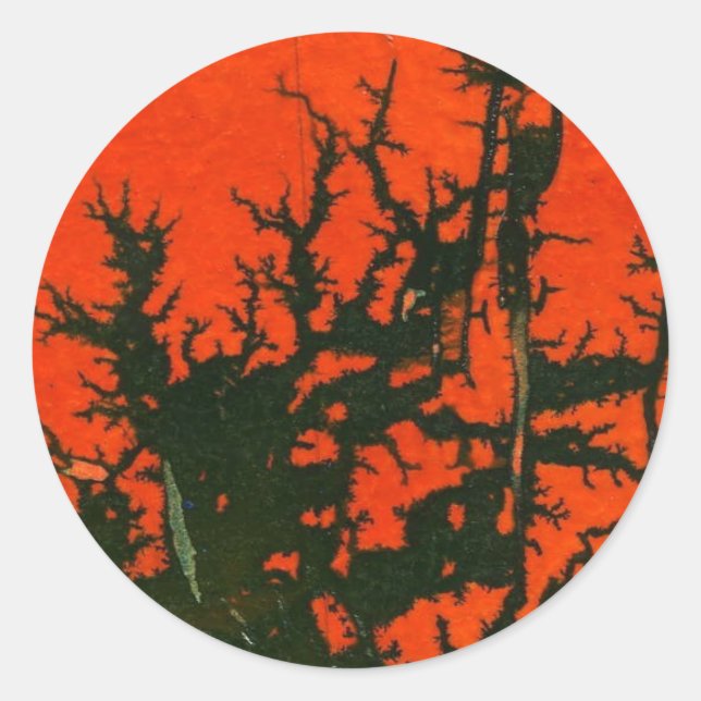 Adesivo Vinheta de design abstrata "Swamp Fire #8" (Frente)
