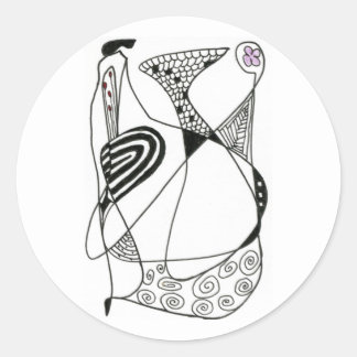 Adesivo Vinheta de design abstrato "Dançante"