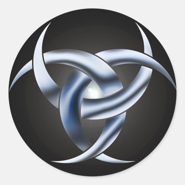 Adesivo Vinheta de Deusa Tripla Lunar (Frente)