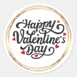 Adesivo Vinheta de dia dos namorados