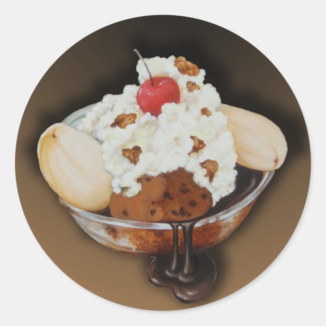 Adesivo Vinheta de Divisão de Banana (Frente)