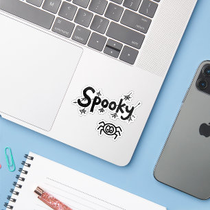 Adesivo Vinheta de Doodle de Halloween Bonita