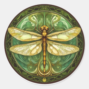 Adesivo Vinheta de Dragonfly de Vidro ornamentado