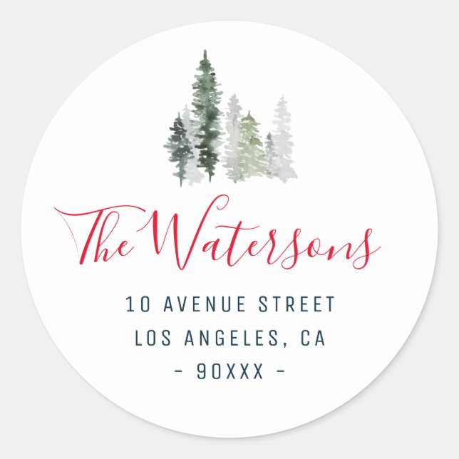 Adesivo vinheta de endereço de ida e volta de férias da fl (Frente)