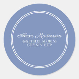 Adesivo Vinheta de endereço de selagem de envelope branco 