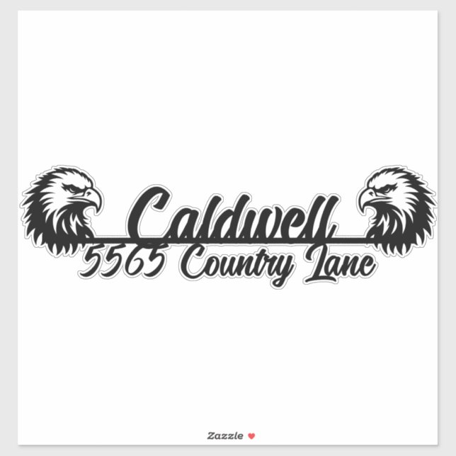 Adesivo Vinheta de Endereços de Caixa de Correio Personali (Folha)