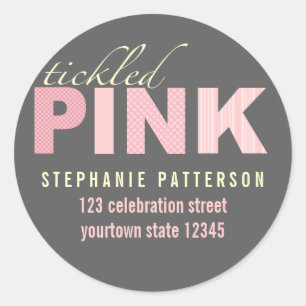 Adesivo Vinheta de Endereços de Retorno de Rapariga Moder