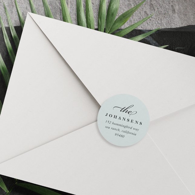 Adesivo Vinheta de Endereços de Retorno de Simplicidade |  (Criador carregado)