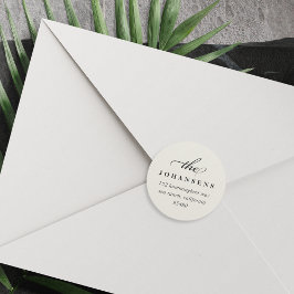 Adesivo Vinheta de Endereços de Retorno de Simplicidade | 