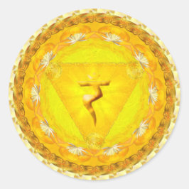 Adesivo Vinheta de energia, fogo, força, Sun Chakra