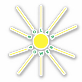 Adesivo Vinheta de energia solar