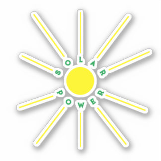 Adesivo Vinheta de energia solar
