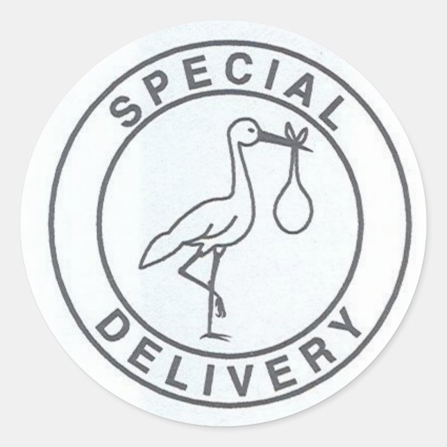 Adesivo Vinheta de Entrega Especial (Frente)