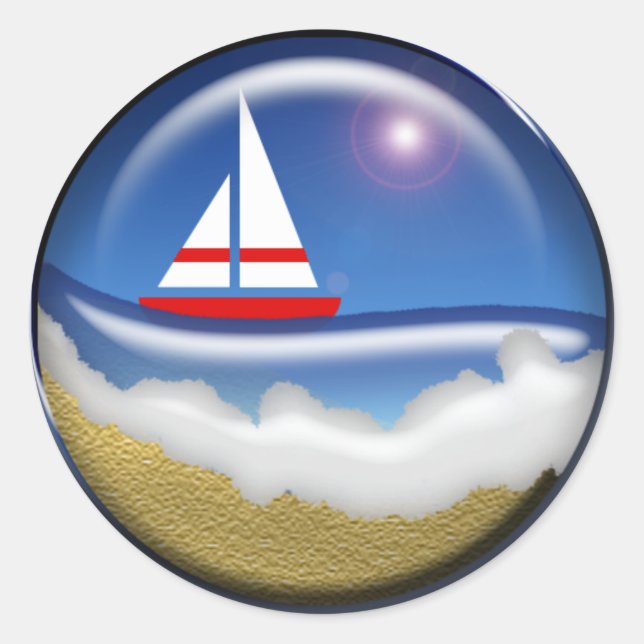 Adesivo Vinheta de Envelope de Casamento Tema Tropical (Frente)