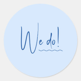 Adesivo Vinheta de envelope de destino azul moderno SIENNA