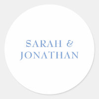 Vinheta de Envelope Mínimo Azul Moderno SARAH