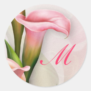 Adesivo Vinheta de envelopes Calla Lily Pink