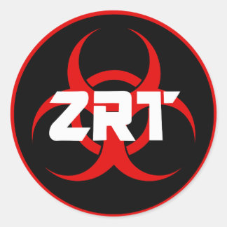 Adesivo Vinheta de Equipe de Resposta Zombie