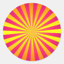 Adesivo Vinheta de explosão solar retrorreflectora a frio