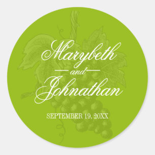 Adesivo Vinheta de Favor de Casamento de Toile & Calliogra