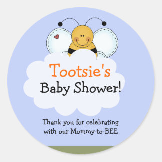 Adesivo Vinheta de Favor Personalizada de Bumble Country