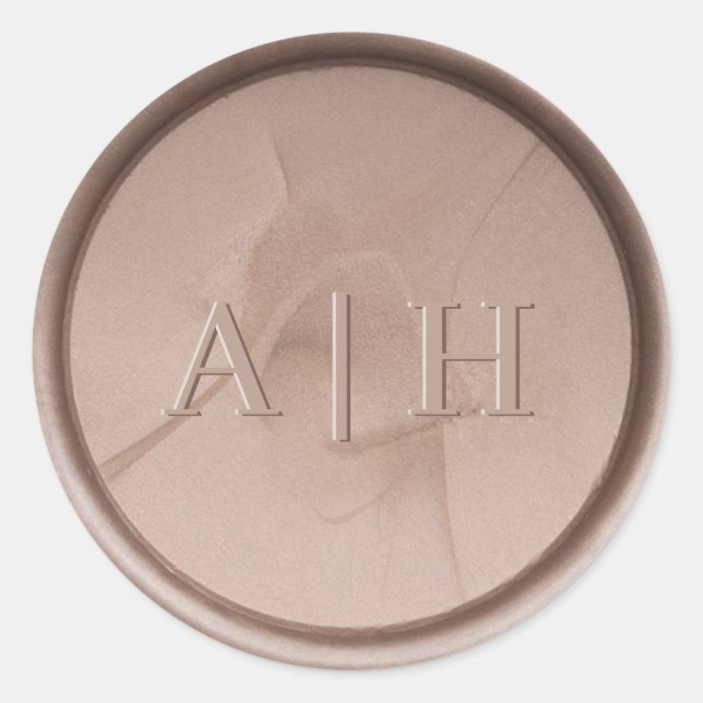 Adesivo Vinheta de fecho de Erva de Perigo Inicial Monogra (Frente)