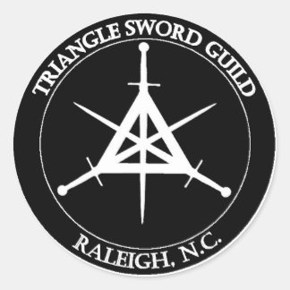 Adesivo Vinheta de fecho TSG, grande (branco a preto)