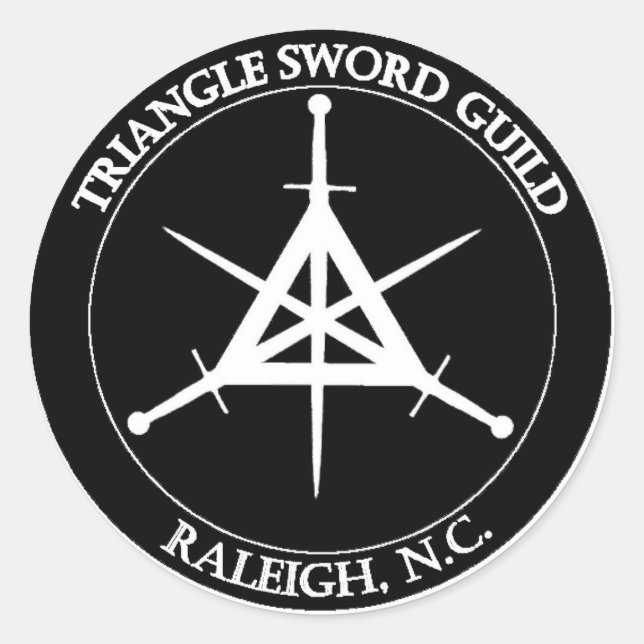 Adesivo Vinheta de fecho TSG, grande (branco a preto) (Frente)