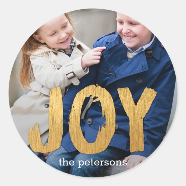 Adesivo Vinheta de Feriado de Feriado de Joy Feriado/ Fich (Frente)