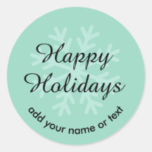 Vinheta de feriados felizes personalizável e flexí