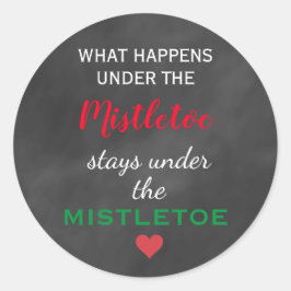 Adesivo Vinheta de férias Mistletodo Chalkboard