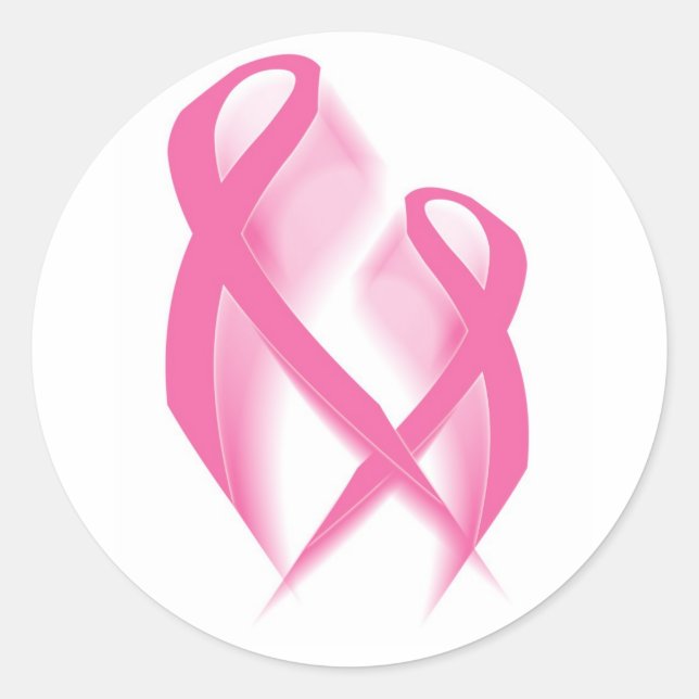 Adesivo Vinheta de fitas rosa (Frente)