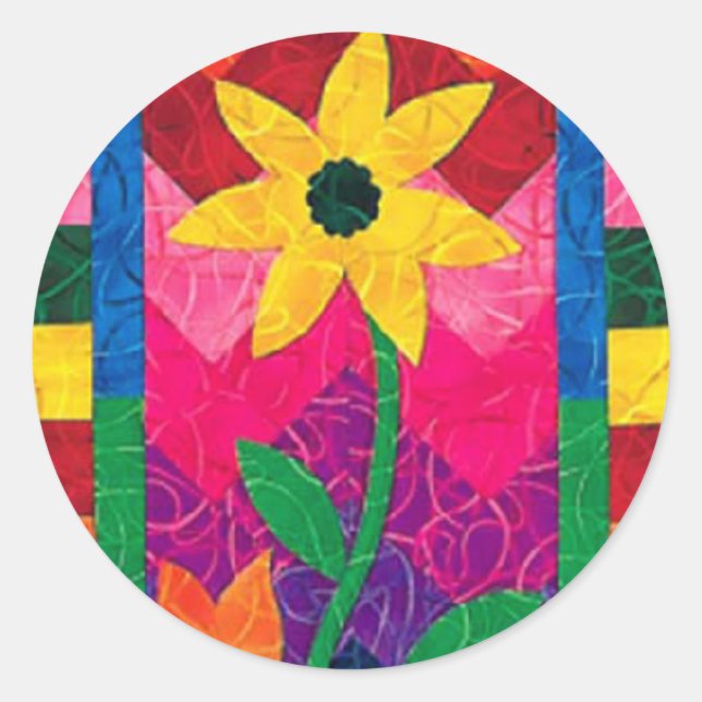 Adesivo Vinheta de Flor Inclinação (Frente)