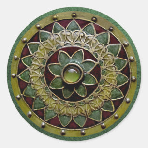 Adesivo Vinheta de Flor Irlandesa