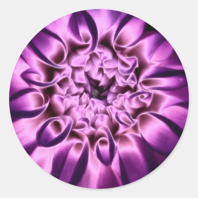 Adesivo Vinheta de Flor Roxo (Frente)