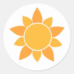 Adesivo Vinheta de flores de sol