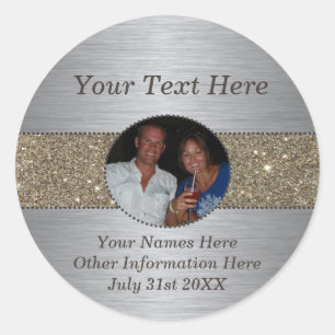 Adesivo Vinheta de Fotografias Personalizada Silver e Glit