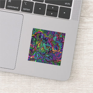 Adesivo Vinheta de fusão do cérebro