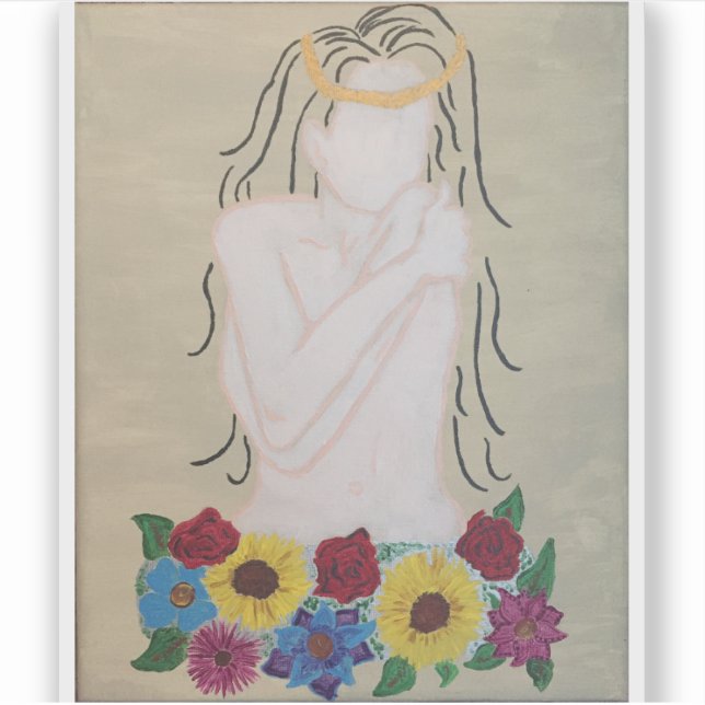 Adesivo Vinheta de Garrafa de Água "Autoamor" (Frente)