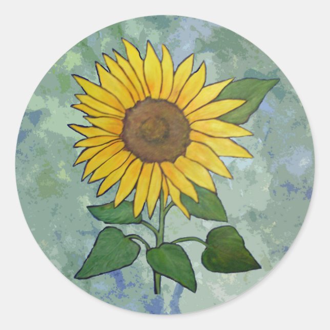 Adesivo Vinheta de girassol (Frente)
