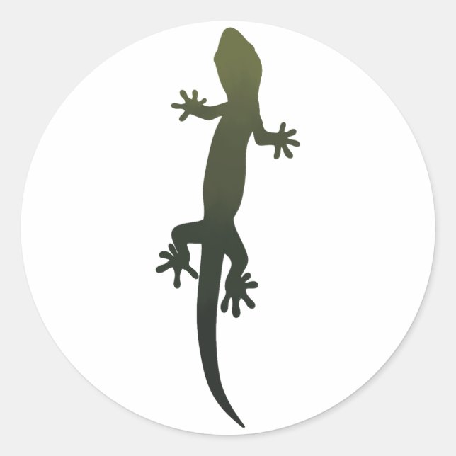Adesivo Vinheta de Gradiente Verde Lizard (Frente)