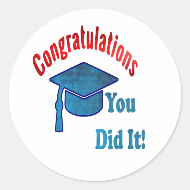 Adesivo Vinheta de graduação (Frente)