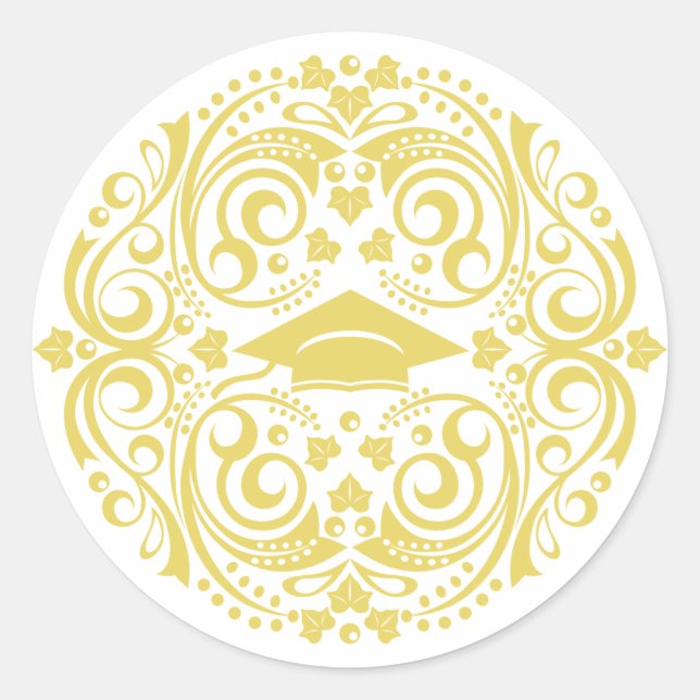 Adesivo Vinheta de Graduação Elegante (Frente)