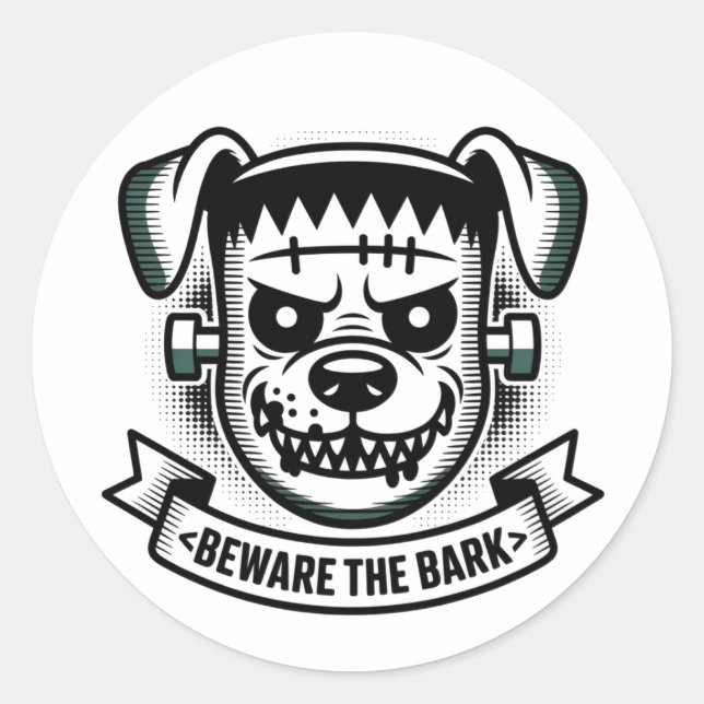 Adesivo vinheta de Halloween (Frente)